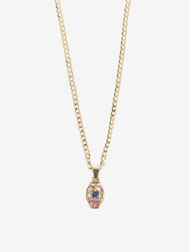 Alec Doherty Sly One Pendant Necklace - Gold/Sapphire