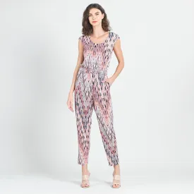 Back Cut Out Jogger Pocket Jumpsuit - Boho Weave - Final Sale!