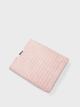 Bath Towel in Shaded Pink Stripes