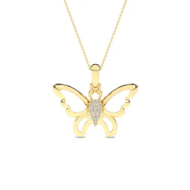 Butterfly Flutter Silhouette Pendant