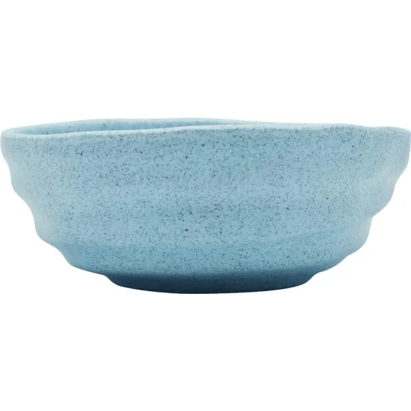 Dinewell 6.5"/16.5CM Melamine Round Serving Bowl Blue Speckle 6/Case