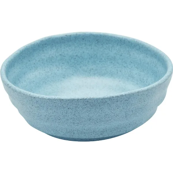 Dinewell 6.5"/16.5CM Melamine Round Serving Bowl Blue Speckle 6/Case