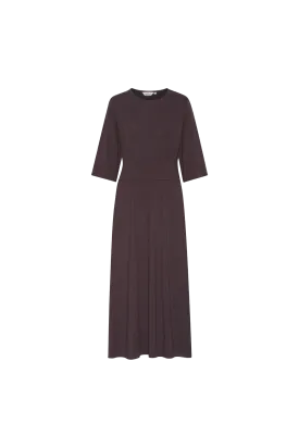 Jo Long Dress - Chocolate Plum