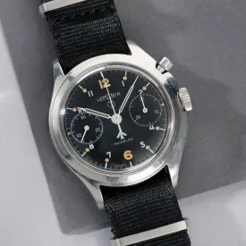 Lemania Chronograph Issued to the Royal Air Force Mono Pusher