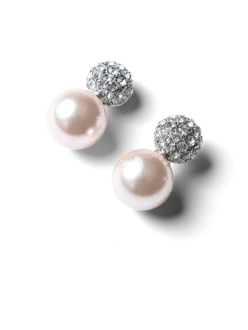 Orphia Pink Pearl Earrings