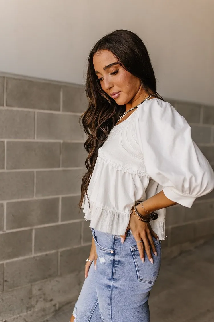 Penelope Ruffle Top