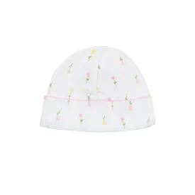 Tulip Flowers Printed Hat | Baby Girl