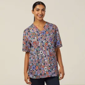 WATER DREAM INDIGENOUS SCRUB TOP